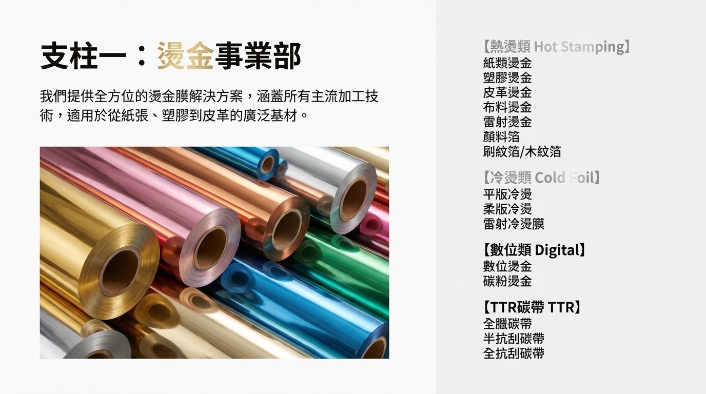 燙金事業部 Hot Stamping Division